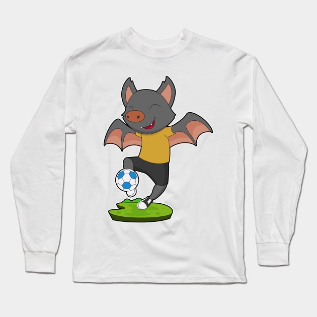 Bat Soccer player Soccer Long Sleeve T-Shirt by Markus Schnabel